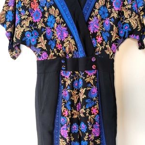scarf printed jumpsuit
